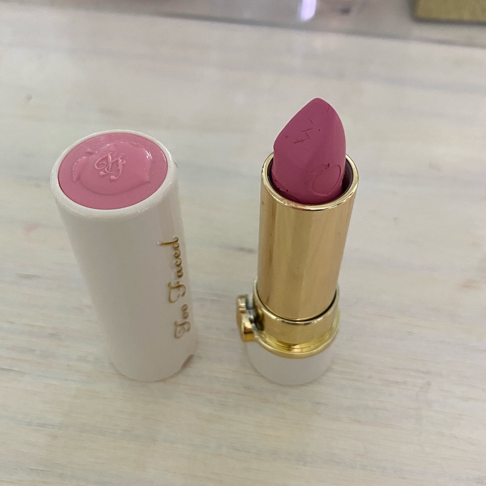 3/$10 too faced peach lipstick